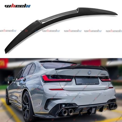 Carbon Fiber CS Highkick Trunk Spoiler Wing For 19-26 BMW G20 330i M340i G80 M3