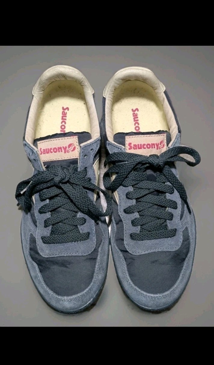 Women's Shoe Saucony Bullet Blue Lifestyle 8.5 Retro Shoes Very Good Condition thumbnail 5