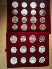 Silber Münzen  Mockba 1980  mit 28 Münzen O...