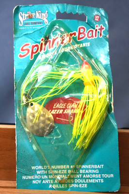 Strike King Mini-King Spinnerbait with Spin-EZE Ball Bearing, 3/8 oz. Org Packag
