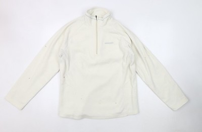 Weißes Craghoppers-Sweatshirt mit durchgehendem Reißverschluss für Damen UK 14
