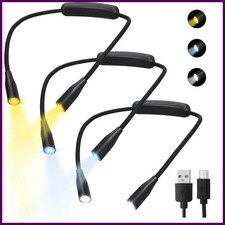 Rechargeable LED Neck Reading Lights Neck Light for Reading Lamp 3 Colors 9