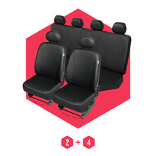 Autositzbezüge Universal Schonbezüge für Fiat Ducato I (81-93) Schwarz 6-Sitze