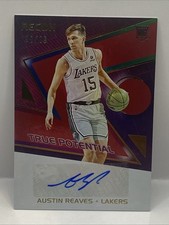 2021-22 Panini Recon Austin Reaves True Potential Signatures Red RC Auto #98/99
