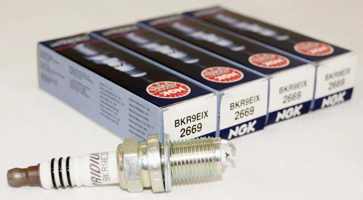 4 Pack Genuine NGK 2669 Iridium IX Spark Plugs BKR9EIX Fits VW, Audi, Subaru