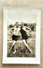 VTG 1930s Photo Handsome Men Affectionate Swimsuit Bulge Gay Interest Snapshot — photo 2