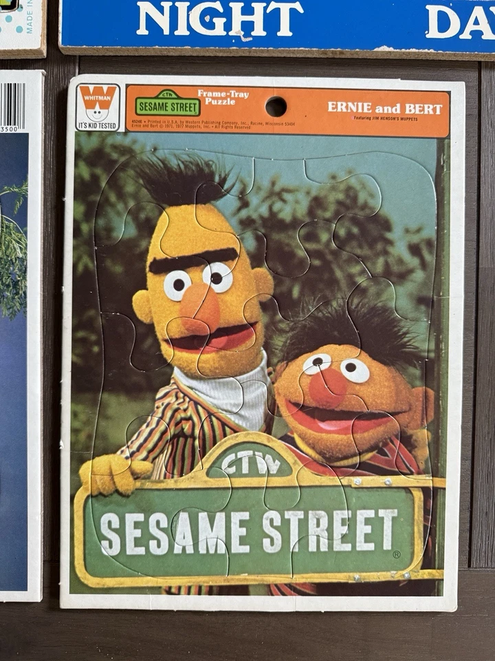 Rompecabezas bandeja calle sésamo vintage años 70/80 Ernie Bert Grover Foto 2 de 4