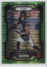 2023 Panini Prizm Neon Green Pulsar Prizm Equanimeous St Brown #53 ow3