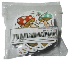Mushroom Friends Sticker Pack 60pcs Vinyl Cute Scrapbooking Journaling