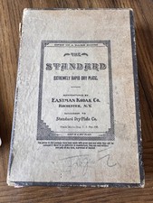 Eastman Kodak Standard Dry Plates Box And Plates Woman Child Horse Buggy Vintage