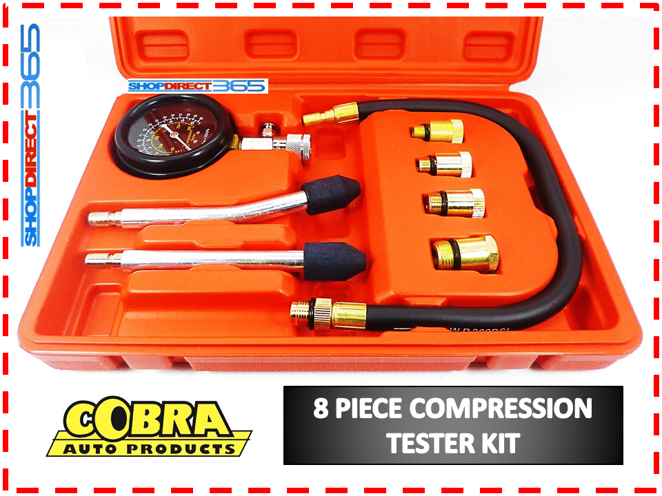Automotive Petrol Engine Compression Tester Test Kit Gauge Car