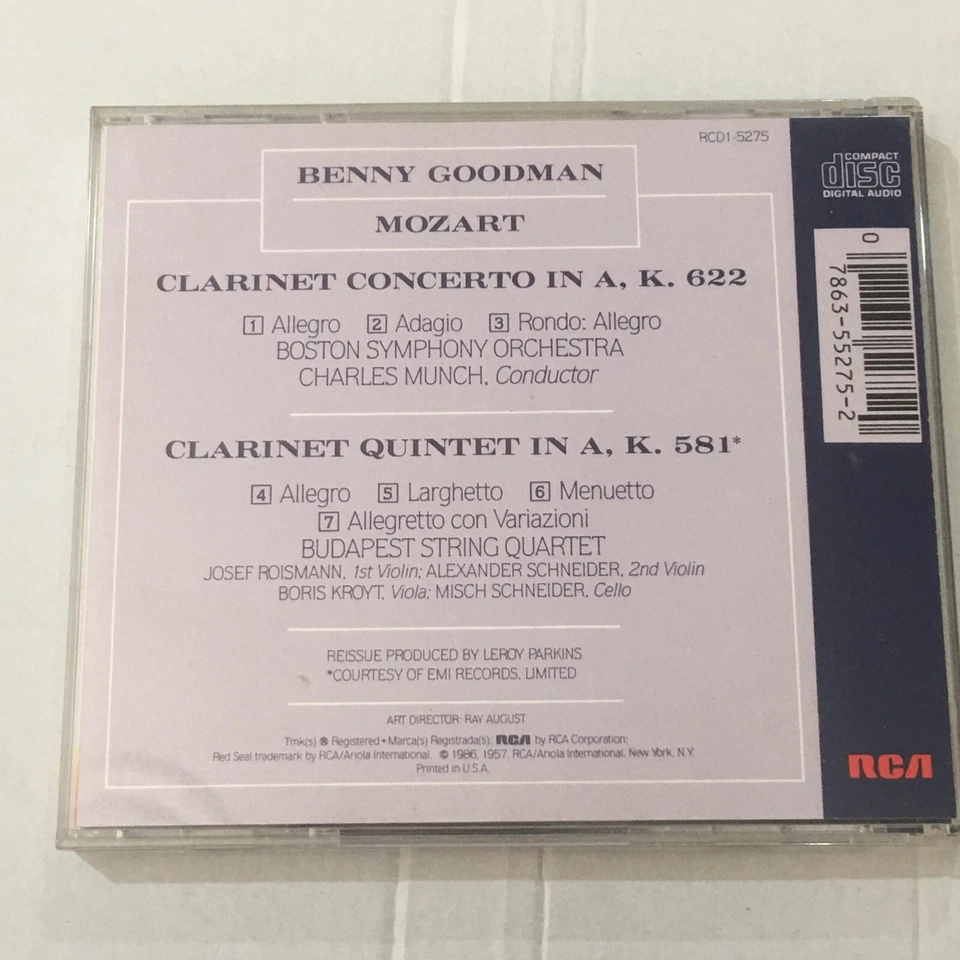 Clarinet Concerto Quintet Benny Goodman Charles Munch Boston Symphony Orchestra - Image 3 of 4