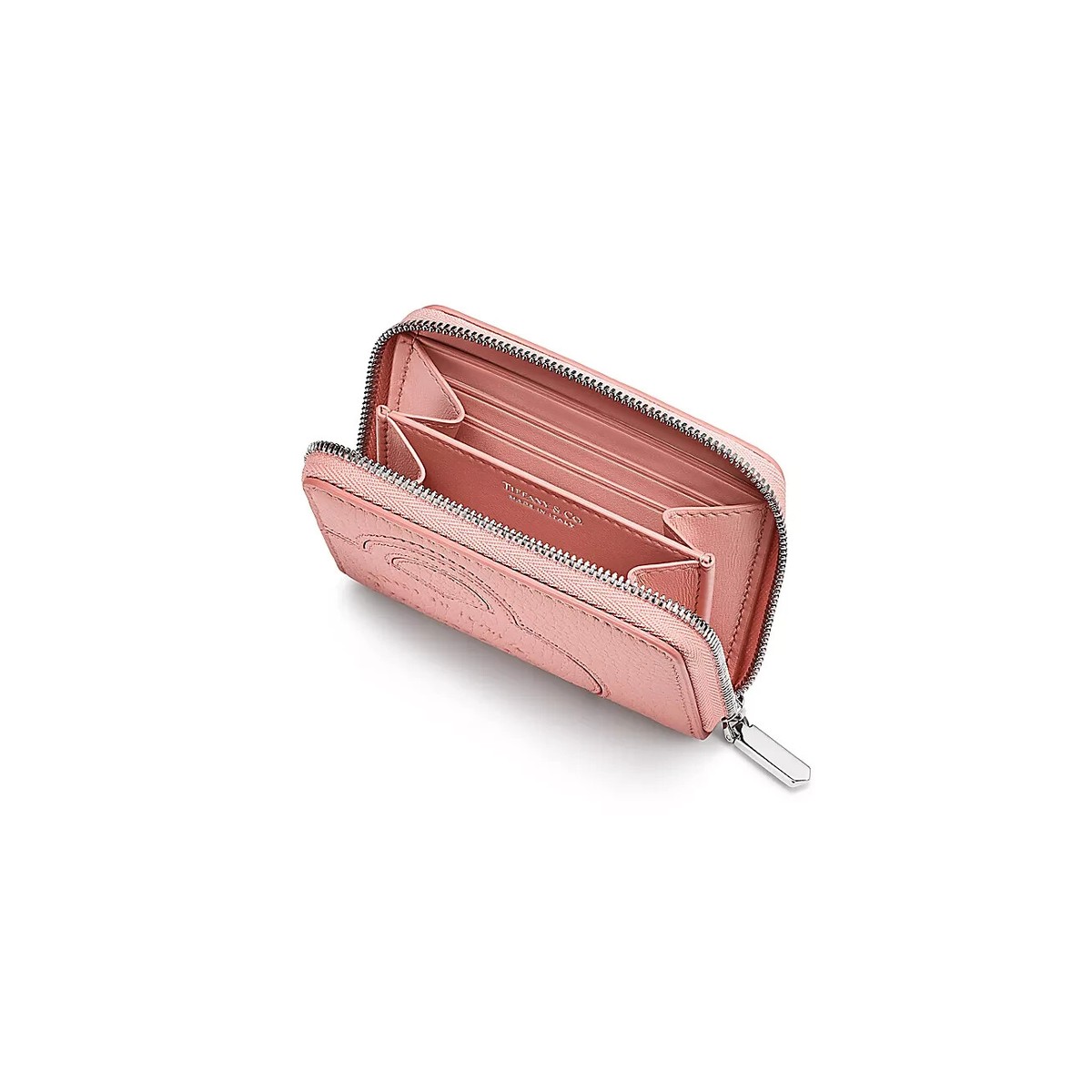 Japan Limited Color] Return to Tiffany™ Small Zip Wallet Blush