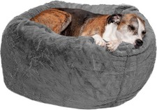 Furhaven Soft  Cozy Dog Bed for Large/Medium Dogs, Refillable w/ Removable Wash