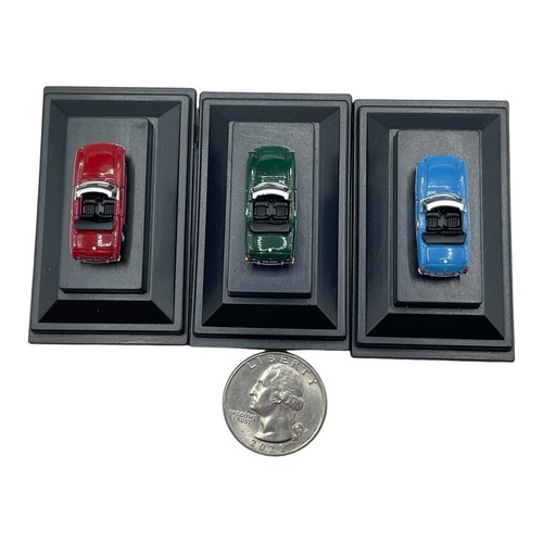 Set MG MGB Diecast car Blue Red British Green Sports Car 1:148 N Scale Oxford - Picture 7 of 24