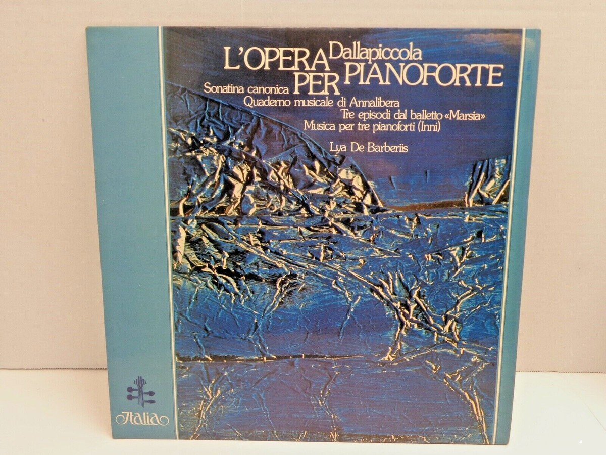 Dallapiccola / Detrassi Lya De Barberiis Lot Of 2 LP's Italia