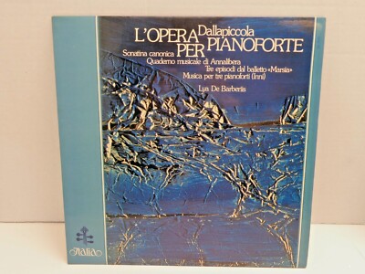 Dallapiccola / Detrassi Lya De Barberiis Lot Of 2 LP's Italia