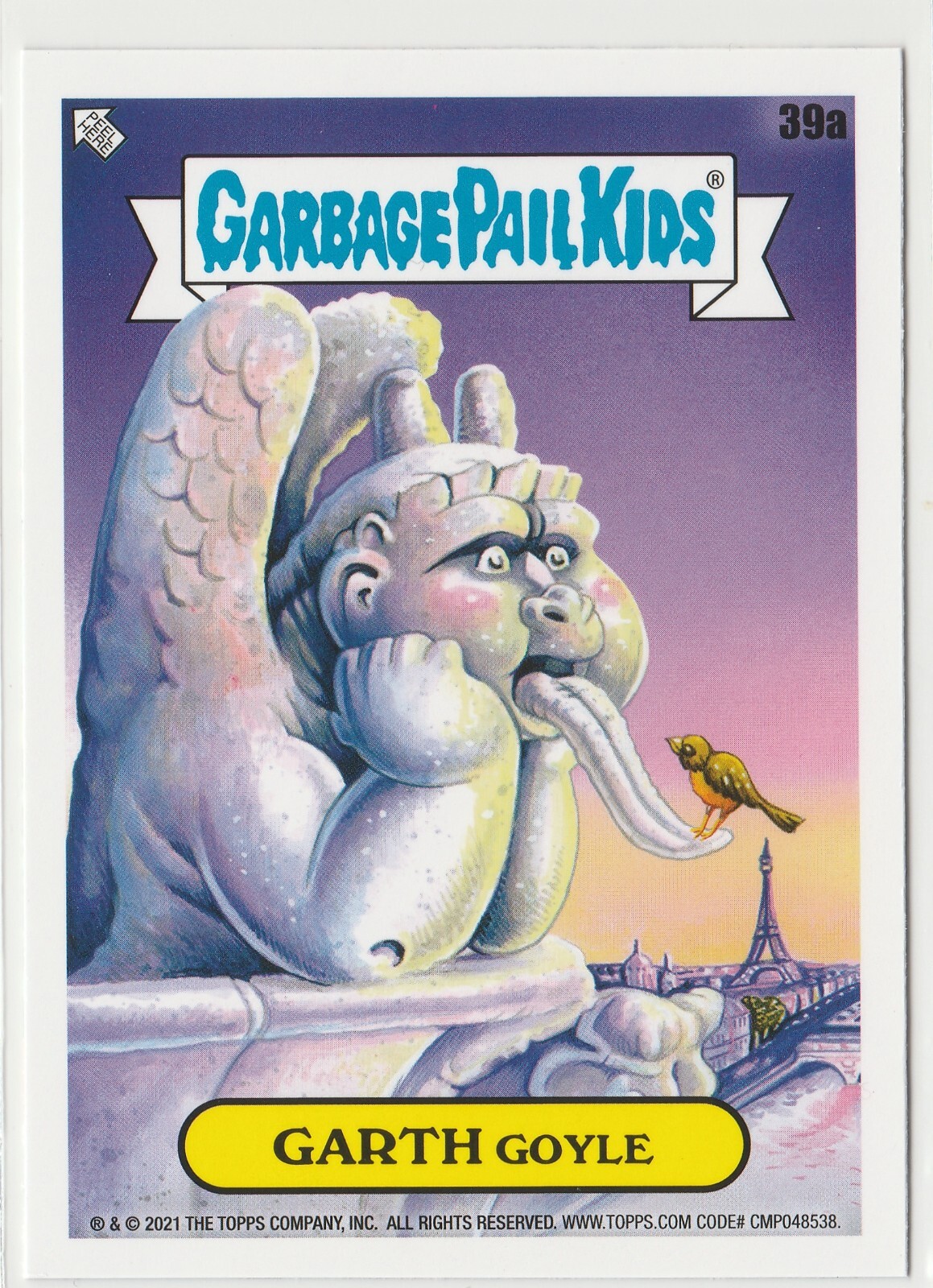 Garth Goyle 39a Garbage Pail Kids GPK 2021 Vacation Series Card