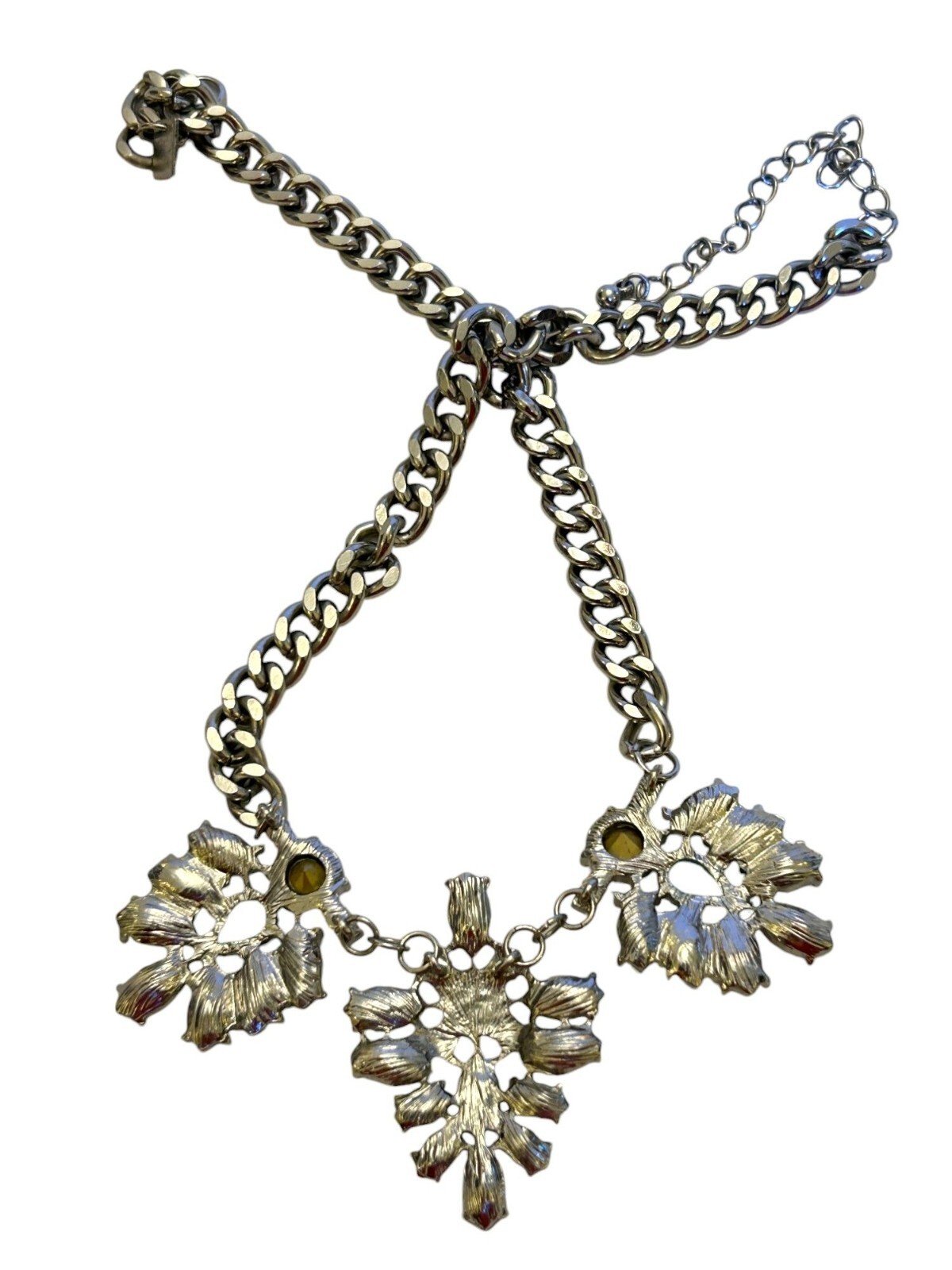 American Eagle Statement Necklace With Crystal & … - image 16
