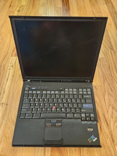 Vintage IBM Think Pad T43 Laptop with 2GB RAM Untested! - Picture 1 of 8
