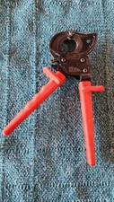 Vtg KLEIN Tools 63060 Ratcheting Cable Cutter - Made in Germany! 600 MCM Copper!