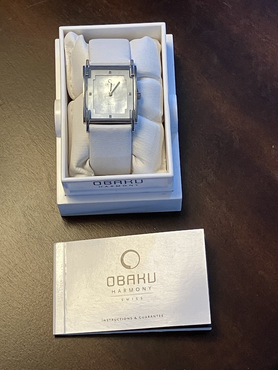 OBAKU Harmony wrist watch V105LCWRW-S Swiss Made MOP