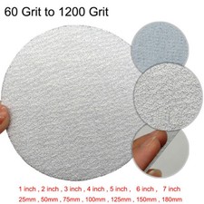 Hook  Loop Sanding Disc 1 2 3 4 5 6 7 inch Orbital White Sandpaper Pads Wet Dry