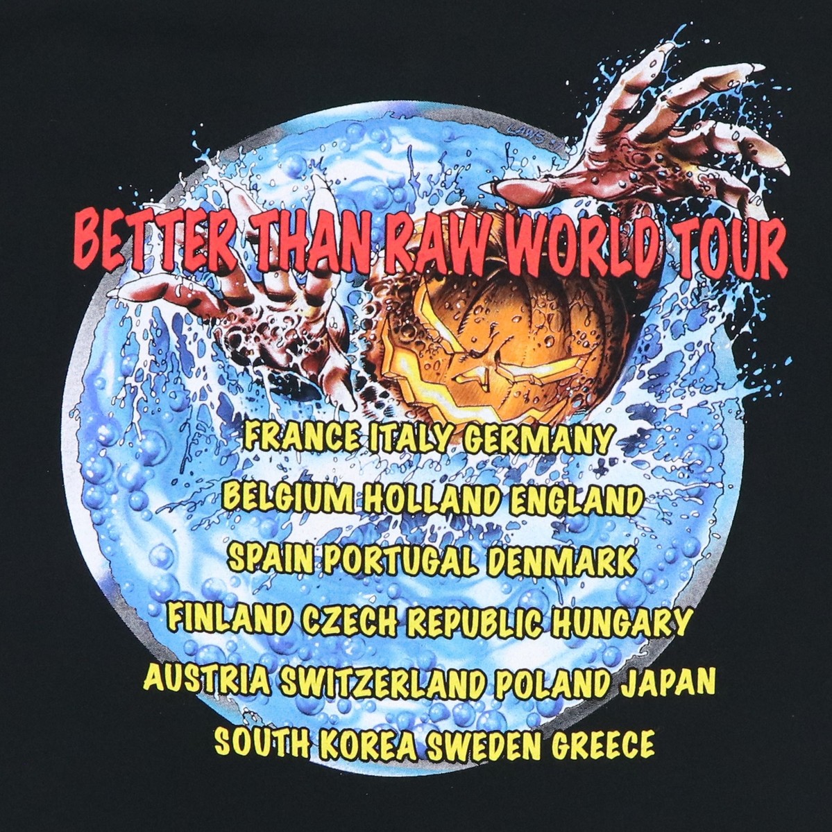 Vintage 1998 Helloween Better Than Raw Tour Shirt Size