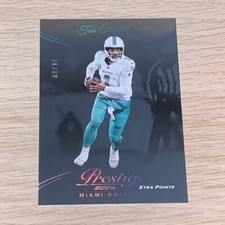 2024 Panini Prestige Tua Tagovailoa Xtra Points Platinum /10 Dolphins SSP