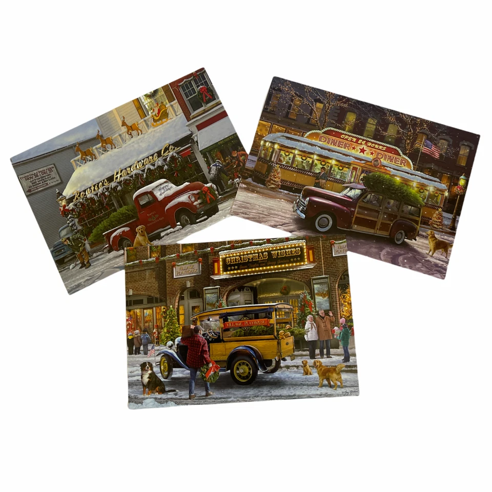 Leanin’ Tree 20 Card Assortment Hometown Christmas w/ Stickers & Bookmark  - Image 3 of 4