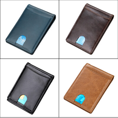 Slim Bifold Leather Wallet For Men - RFID Blocking With Money Clip, Minimalist Design - View #8