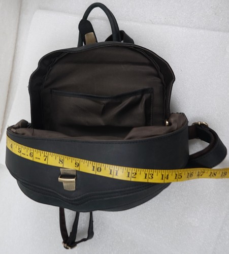 WOMANS LEATHER BLACK KILIKILI TURTLE ARMADILLO DESIGNER BACKPACK PURSE BAG - Picture 10 of 12
