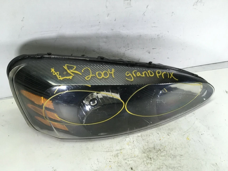 2004 PONTIAC GRAND PRIX FRONT RIGHT PASSENGER HEADLIGHT LAMP LIGHT AFTERMARKET+ - Image 2 of 4