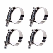 1 1/2" (1.5"-1.69") 301 Stainless Steel T Bolt Clamps Clamp 38mm-43mm 4PCS