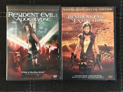 RESIDENT EVIL 3-DVD LOT: 2-DVD APOCALYPSE & EXTINCTION | eBay