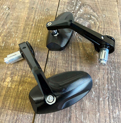 CNC Aluminium Bar End Mirrors Tear Head Cafe Racer Pair for Benelli BN 125 E5