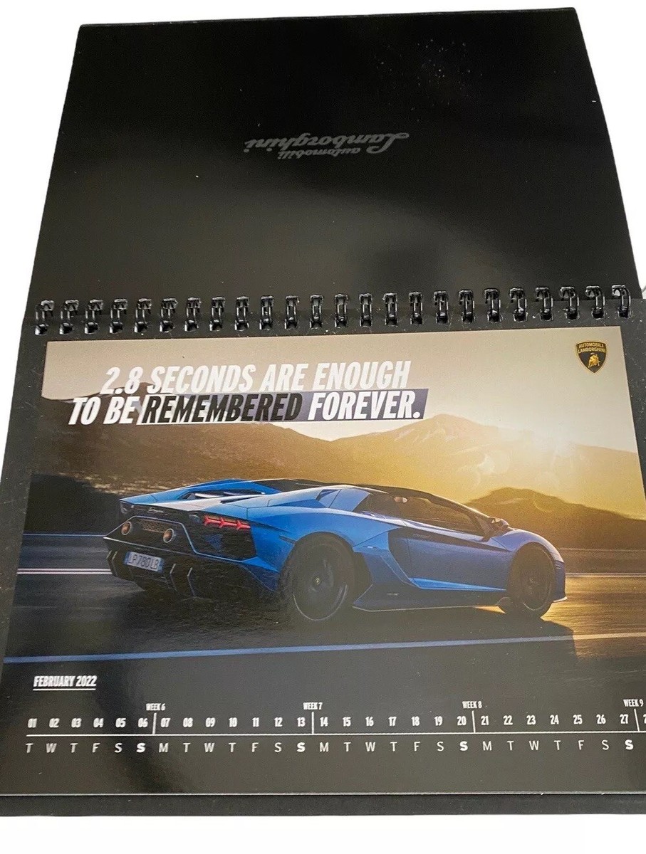 Lamborghini magazine 29 2022 Desk Calendar New Sealed Sports Car