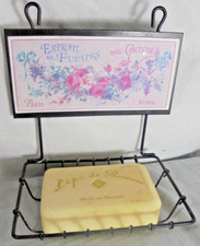 Paris Extrait Aux Fleurs Metal Soap Holder Lepi de Parisienne Soap Advertisement