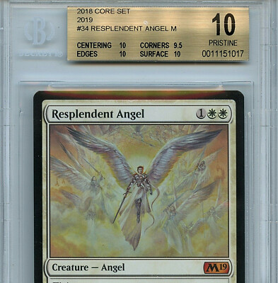 mon ange　R MTG Resplendent Angel BGS 9.5 Gem Mint M19 Magic Amricons