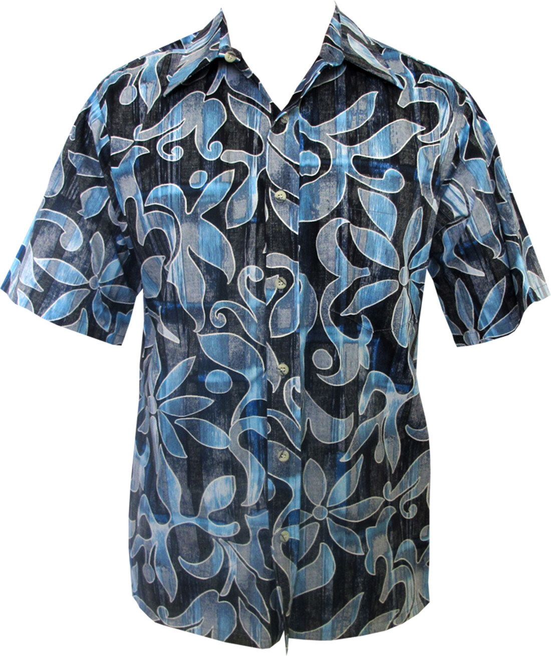 Hecho en EE. UU. - Camisa Aloha Reverse Hombre Clásica Pareau Reverse Go Barefoot