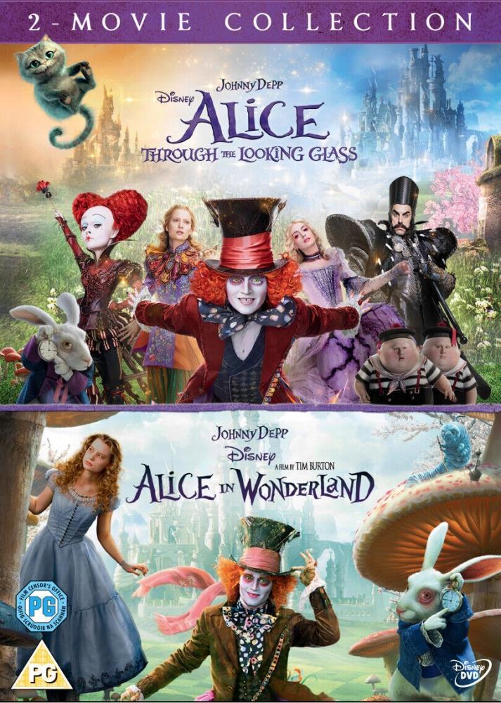 Alice Through The Looking Glass/Alice In Wonderland DVD Kids & Family/Fantasy