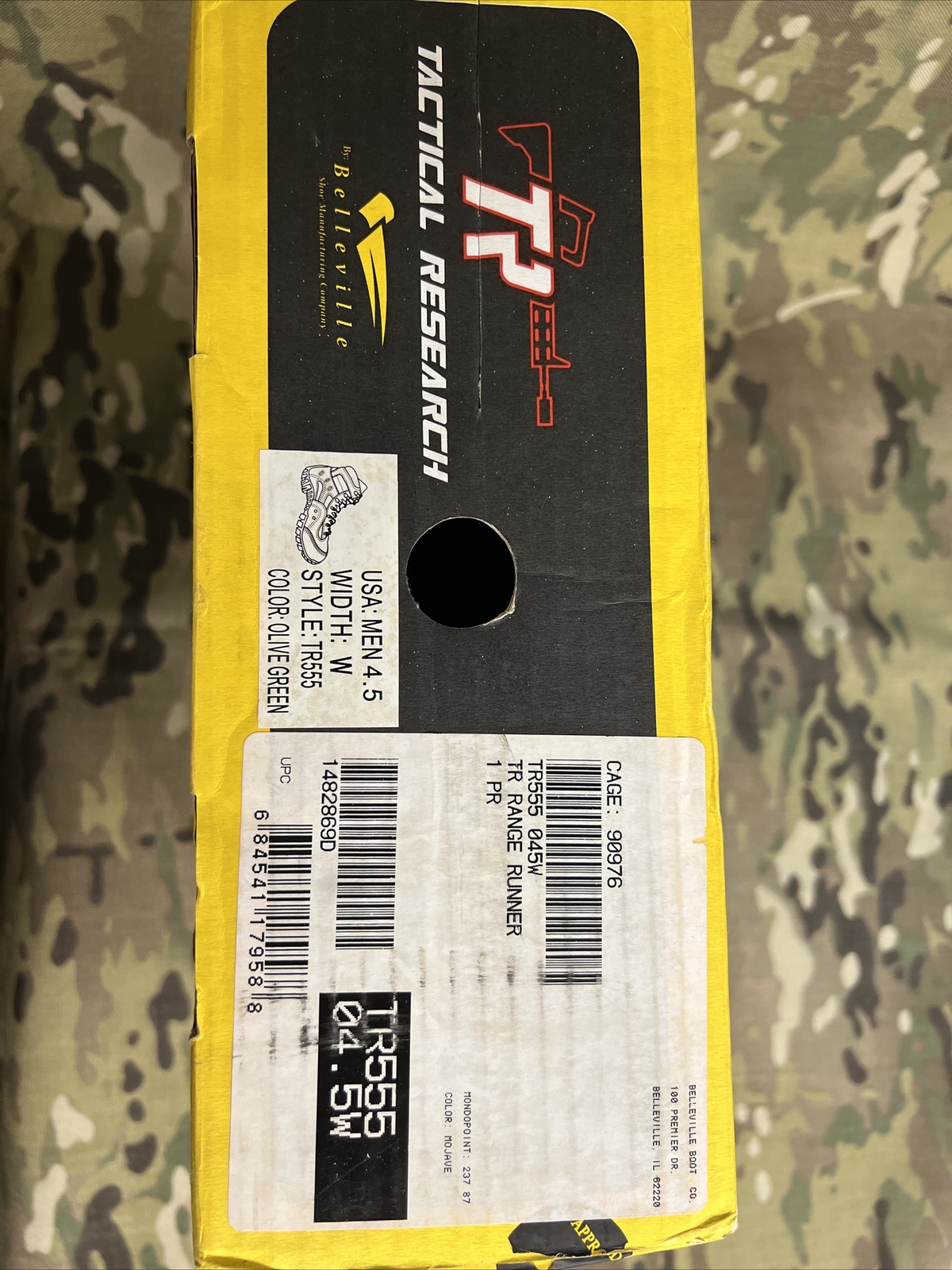 TR Range Runner TR555 Mens Boots,Size 4 