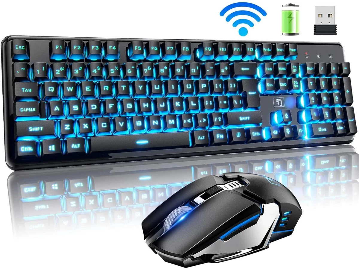 Wireless Mechanical Gaming Keyboard & Mouse Combo for PC, Xbox One, Xbox  Series