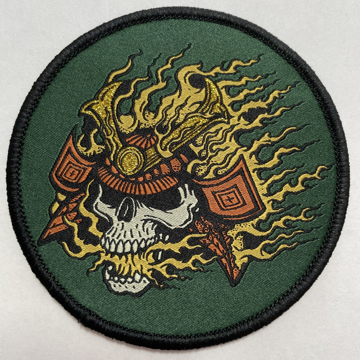 BRAND NEW* 5.11 TACTICAL FLAMING SKULL 💀 PATCH SAMURAI HEADGEAR