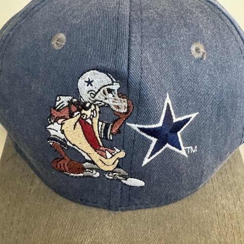 Vintage 90s Taz Dallas Cowboys YOUTH Hat Cap Snapback NFL Football Looney Tunes - Picture 3 of 12