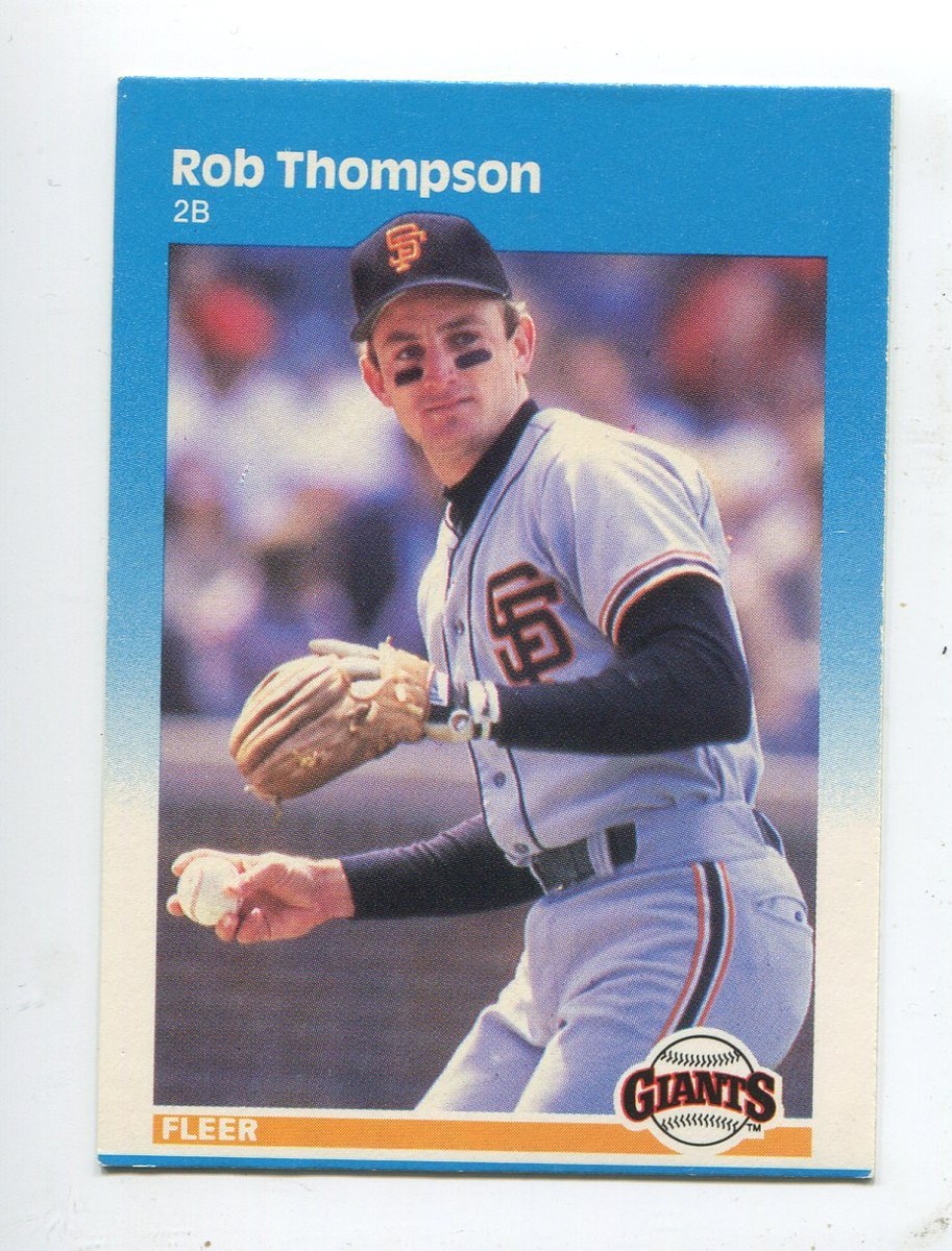 1987 Fleer #285 Robby Thompson San Francisco Giants Rookie | eBay