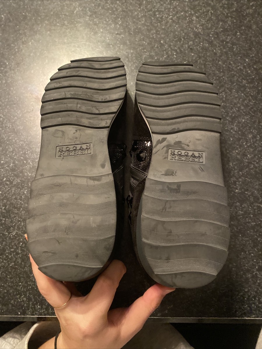 NEW Hogan Rebel Women's Black Sneakers Size 41 | eBay
