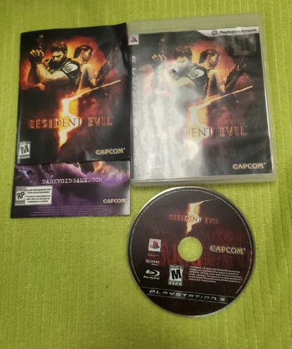 Resident Evil 5 Sony PlayStation 3 PS3 Game Complete With Manual Tested