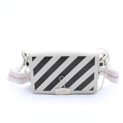 Schultertasche Off-White Schwarz Weiß Binder Clip Mini