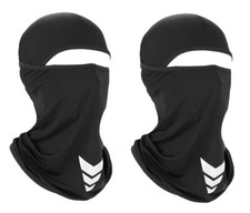 2 Pack Men Balaclava Black Lightweight Motorcycle Warmer Ski